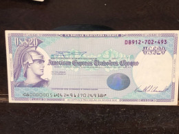 Delcampe - 1980/2004 US Bearer's Checks US Money International Travel CHEQUE `20 US DOLLARS Year -LOT-1PCS - Chèques & Chèques De Voyage