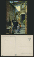 Delcampe - Swiss Old Postcard LAKE LUGANO Motivo Ad Oria CHILDREN - Non Classés