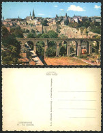 Delcampe - Luxembourg Old Color Postcard PONT ADOLPHE Vue Generale - Non Classés