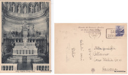 Delcampe - # BUSSANA: RICORDO DEL SANTUARIO - ALTARE MAGGIORE  - Comm. Carli  1950 - Imperia