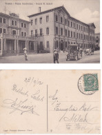 Delcampe - # TREVISO: PIAZZA CAVALLERIZZA - SCUOLE A. GABELLI  1912 - Treviso