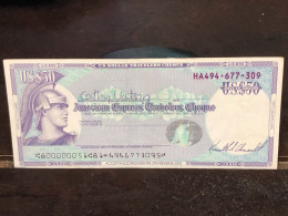 Delcampe - 1980/2004 US Bearer's Checks US Money International Travel CHEQUE `50 US DOLLARS Year -LOT-1PCS - Cheques En Traveller's Cheques