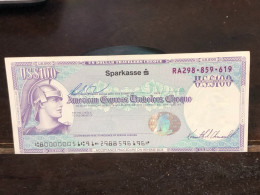 Delcampe - 1980/2004 US Bearer's Checks US Money International Travel CHEQUE `50 US DOLLARS Year -LOT-1PCS - Cheques En Traveller's Cheques