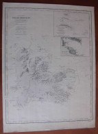Delcampe - Kerguelen : Grande Carte Levée En 1870  (Cartes Et Plans De La Marine) - Zeekaarten