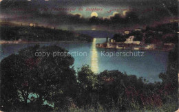 Delcampe - ISTANBUL Constantinopel TK Bosphore Bosporus Mondschein Huegel Baeume Nachtaufna - Türkei