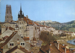 Delcampe - Fribourg FR Hotel De Ville Et La Cathedrale - Other & Unclassified