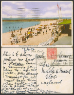 Delcampe - Bahamas KG5 1d 1932 Old Postcard Nassau, Paradise Bathing Beach Seaside Panorama - Bahamas