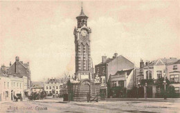 Delcampe - Epsom Ewell Surrey UK High-Street Uhrturm Kutschen Geschaefte Kings-Head - Surrey
