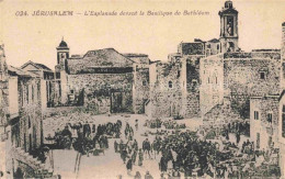 Delcampe - Bethlehem  Yerushalayim Israel Esplanade Basilique-de-la-Nativite Kirche Mensche - Israel