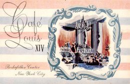 Delcampe - NEW YORK City USA Cafe-Louis-XIV Rockefeller-Center Restaurant Kronleuchter Konz - Other & Unclassified