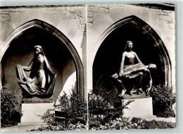 Delcampe - 9490 Vaduz Foto AK Pfarrkirche Statue - 39582897 - Liechtenstein