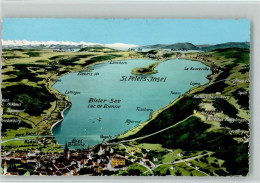 Delcampe - 2500 Biel/Bienne - Landkarte Bieler-See St. PEters-Insel - 11092821 - Bienne