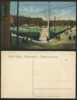 Delcampe - China Old Postcard Shanghai Hongkew Park & Street Bandstand Wheelbarrow Rickshaw - China