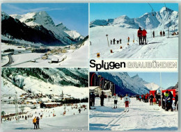 Delcampe - 7435 Splügen Winter Sportplatz - 39492267 - Splügen