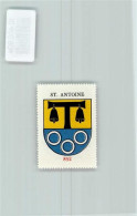Delcampe - 1713 St. Antoni - Vignette Wappen Kaffee Hag 1920-1940 - 10406904 - Other & Unclassified