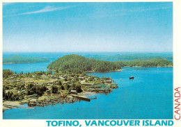 Delcampe - Tofino Canada Luftbild Hafen Inseln Pazifik Pacific-Rim Fischerboote Wald Kueste - Ohne Zuordnung