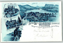 Delcampe - 8265 Mammern 1900 Lithographie Schwanenteich Park Promenade Bodensee - 13616269 - Mammern