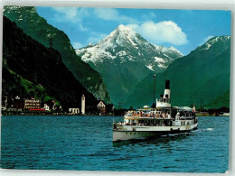 Delcampe - 6454 Flüelen - Bristenstock Dampfschiff - 10589678 - Flüelen