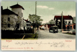 Delcampe - 5734 Reinach AG 1906 - Unterdorf Straßenbahn - 13650909 - Reinach