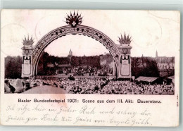 Delcampe - 4000 Basel Bâle 1901 Gebrauchsspuren Bundesfestspiel 1901 - 10696175 - Basel