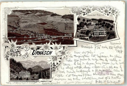Delcampe - 9107 Urnäsch 1897 Lithographie Kuranstalt Fraternite Rossfall Edelweiss... - 13616298 - Urnäsch