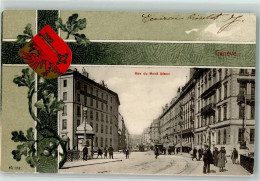 Delcampe - 1200 Genève Genf 1905 - Rue Du Mont Blanc Wappen Eichenlaub - 13172801 - Genève