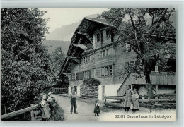 Delcampe - 3706 Leissigen 1919 - Bauernhaus , Kinder , Sehr Gute Erhaltung AK - 13213944 - Leissigen