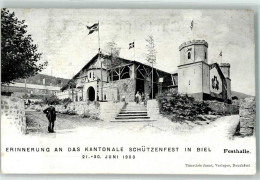 Delcampe - 2500 Biel/Bienne 1903 - Kantonales Schützenfest Festhalle - 13258684 - Bienne
