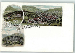 Delcampe - 4438 Langenbruck 1915 Lithographie Hotel Sanatorium - 13623270 - Langenbruck