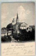 Delcampe - 8610 Uster 1906 Foto AK Kirche Schloss Feldpost Division Combinée - 38024888 - Uster