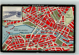 Delcampe - 1200 Genève Genf - Rade De Geneve Stadtplan - 10258127 - Sonstige & Ohne Zuordnung