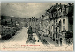 Delcampe - 6000 Luzern Lucerne 1903 Gebrauchsspuren Hotel Schweizerhof - 39695715 - Luzern