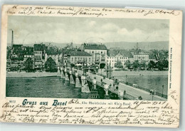 Delcampe - 4000 Basel Bâle 1901 - Alte Rheinbrücke Kleinbasel - 39404319 - Basel