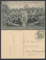 Delcampe - Cameroon, German Kamerun 5pf 1910 Old Postcard Music Band, Imperial Schutztruppe - Cameroun