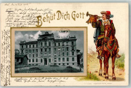 Delcampe - 2500 Biel/Bienne Prägedruck Behüt Dich Gott Technikum Lithographie - 13623036 - Bienne