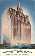 Delcampe - New York City Hotel Edison - Other & Unclassified
