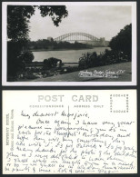 Delcampe - OZ Sydney Harbour Bridge Botanical Gardens Old Postcard - Autres & Non Classés