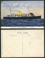Delcampe - T.S. St. SEIRIOL Steamer Old ART Postcard J. Nicholson - Non Classés