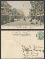 Delcampe - South Africa 1906 Old Hand Tinted Postcard Pritchard Street Scene, Johannesburg - Non Classés