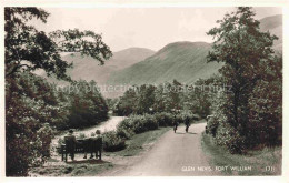 Delcampe - Fort William Lochaber Scotland UK Glen-Nevis Fahrradfahrer Sitzbank Fluss Berge - Sonstige & Ohne Zuordnung