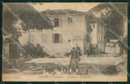 Delcampe - Imperia Ventimiglia Grimaldi Galline ABRASA Cartolina QZ7872 - Imperia