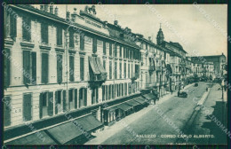 Delcampe - Cuneo Saluzzo Corso Carlo Alberto Cassa Di Risparmio Cartolina MT5601 - Cuneo