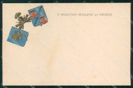 Delcampe - Militari 1° Reggimento Artiglieria Da Fortezza Cartolina XB6664 - Regimente