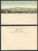 Delcampe - Gibraltar Old Colour UB Postcard A Bird's Eye View Of The Harbour Panorama Boats - Gibraltar