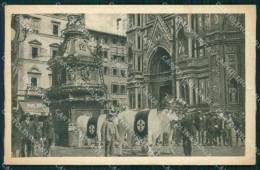 Delcampe - Firenze Città Carro Del Sabato Santo Buoi Cartolina WX0868 - Firenze (Florence)