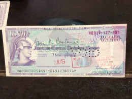Delcampe - 1980/2004 US Bearer's Checks US Money International Travel CHEQUE `100 US DOLLARS Year -LOT-1PCS - Cheques & Traverler's Cheques