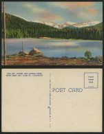 Delcampe - USA Old Colour Postcard COLORADO Mount Evans & Lake - Non Classés