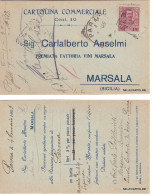 Delcampe - # MARSALA: Testatina -CARLOALBERTO ANSELMO - Fattotia Vini Marsala   1905 - Trapani