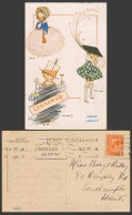 Delcampe - MABEL LUCIE ATTWELL 1918 Old Postcard Past, Present, Future Censored, What Next? - Non Classés