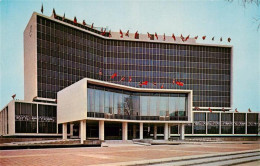 Delcampe - Hamilton Ontario Canada New-City-Hall Rathaus Glasfassade Flaggen Modernismus Pl - Ohne Zuordnung